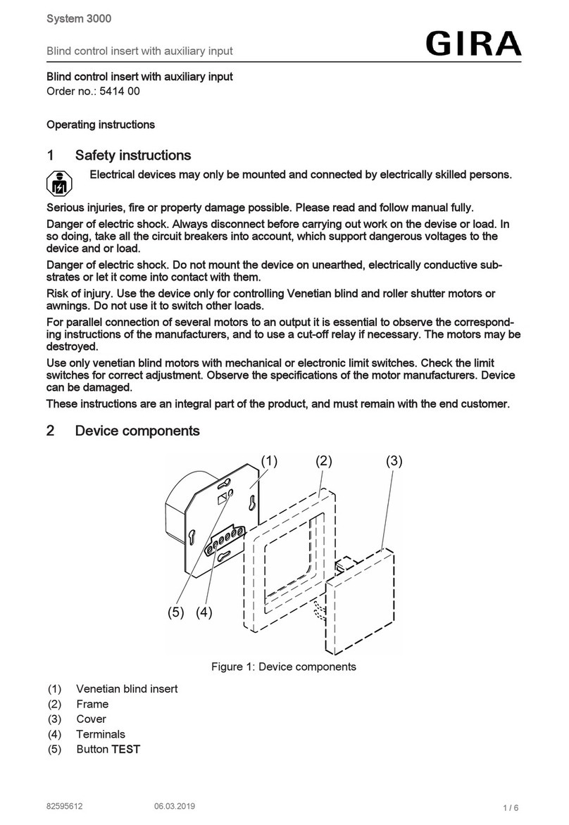 Gira System 3000 User manual
