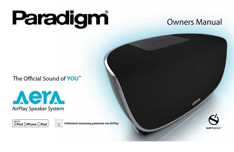 Paradigm Aera User manual Paradigm Aera User manual
