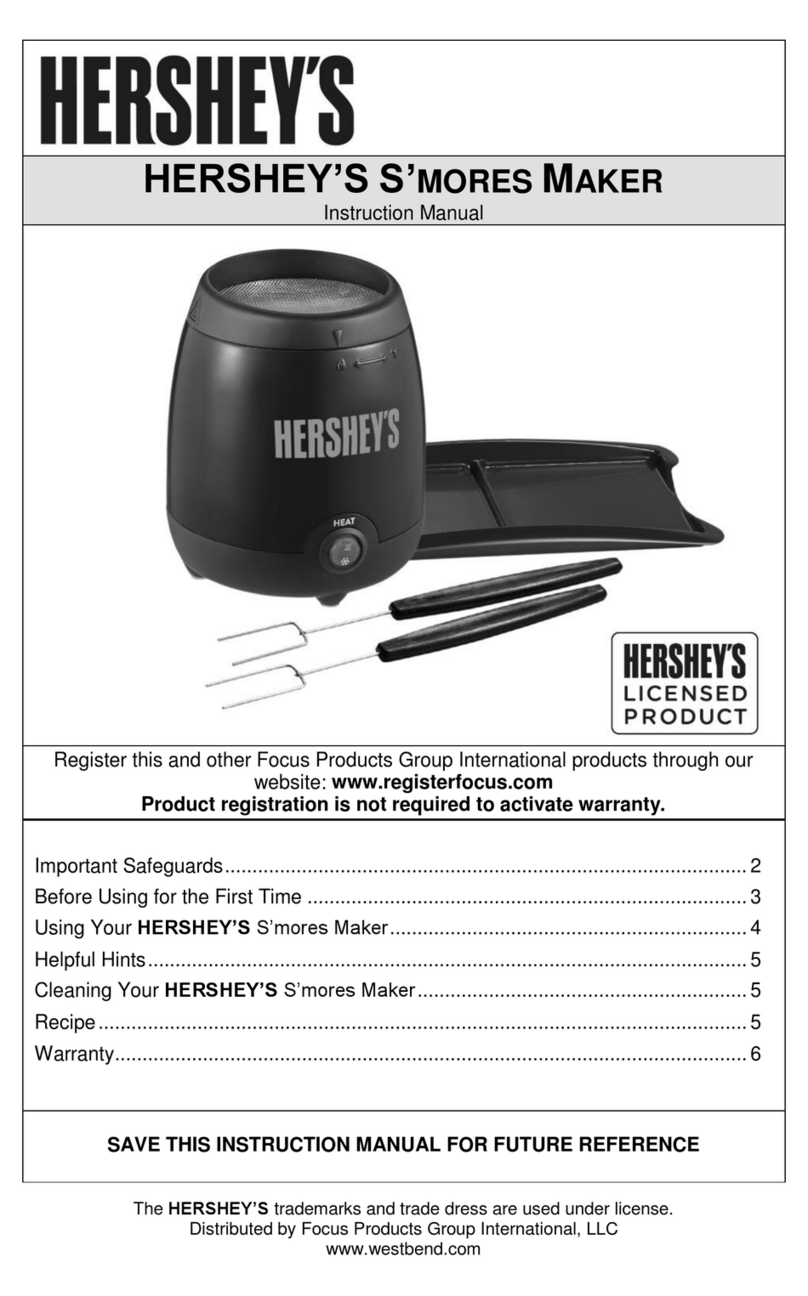 Hershey's S'Mores Maker 6203 User manual