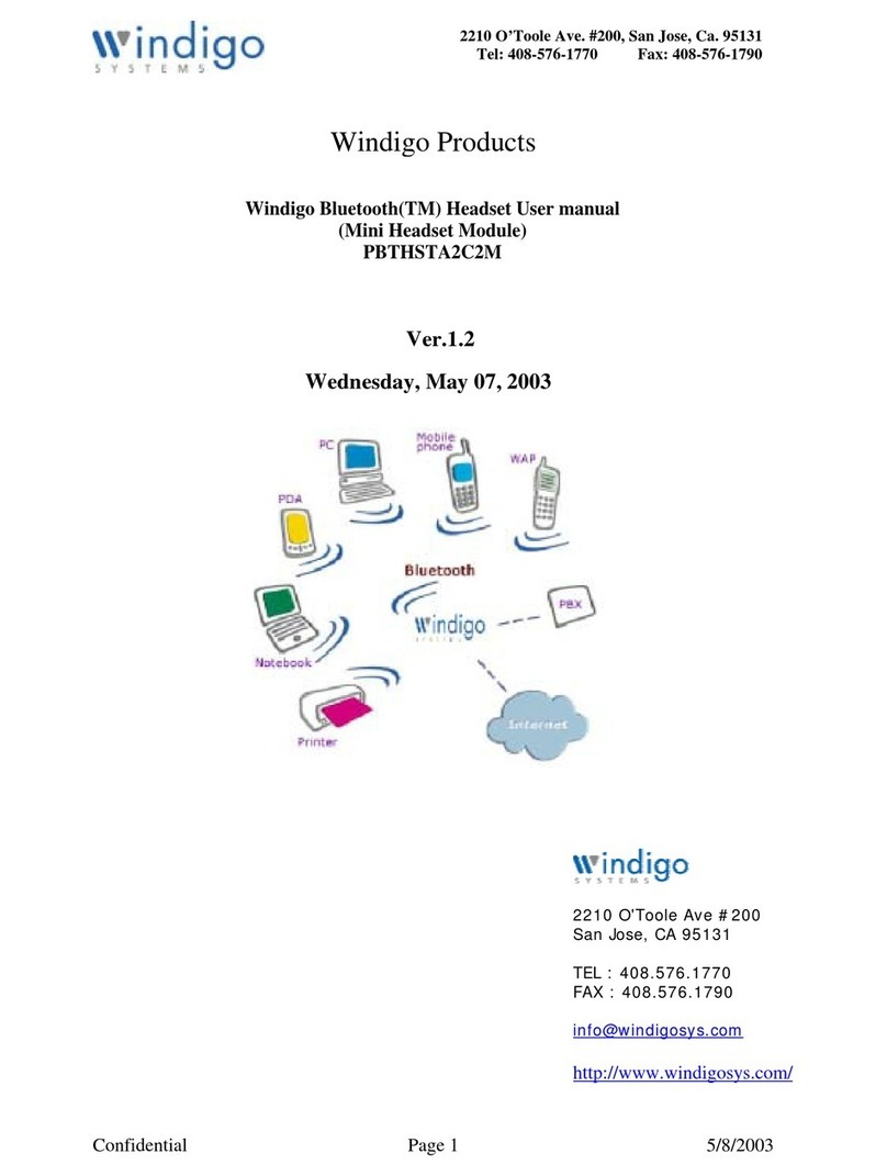 Windigo PBTHSTA2C2M User manual