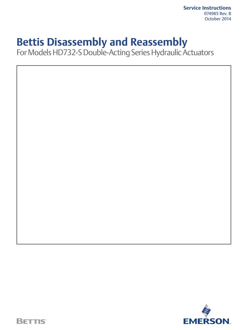 Emerson Double-Acting Series Disassembly and Reassembly