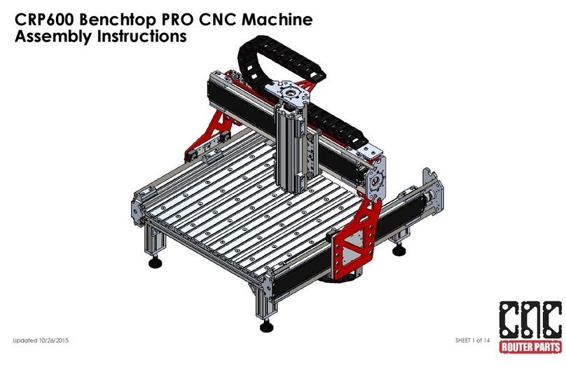 CNC Router Parts CRP600 Benchtop PRO User manual
