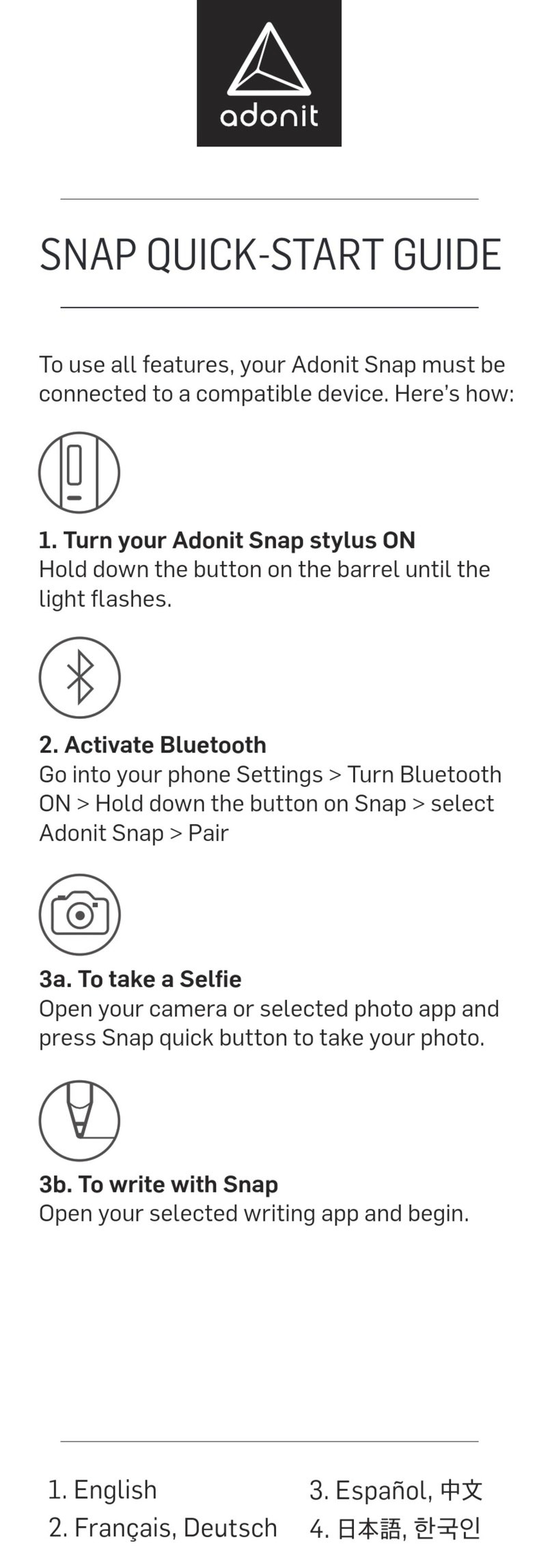 Adonit SNAP User manual