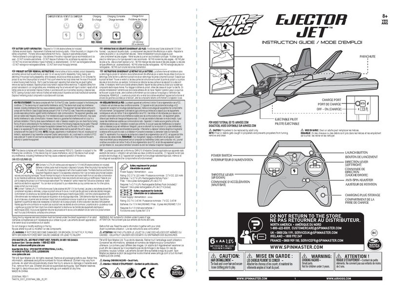 Air Hogs EJECTOR JET Manual