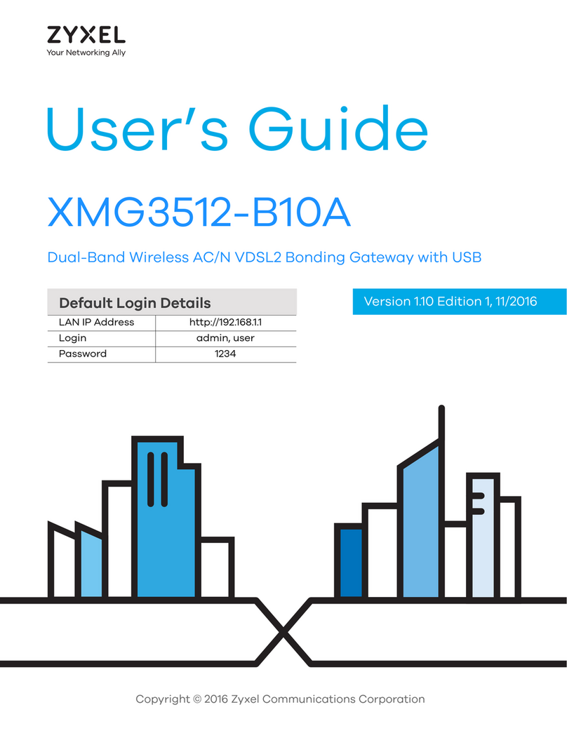 ZyXEL Communications XMG3512-B10A User manual