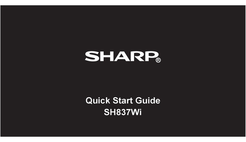 Sharp SH837Wi quick start guide