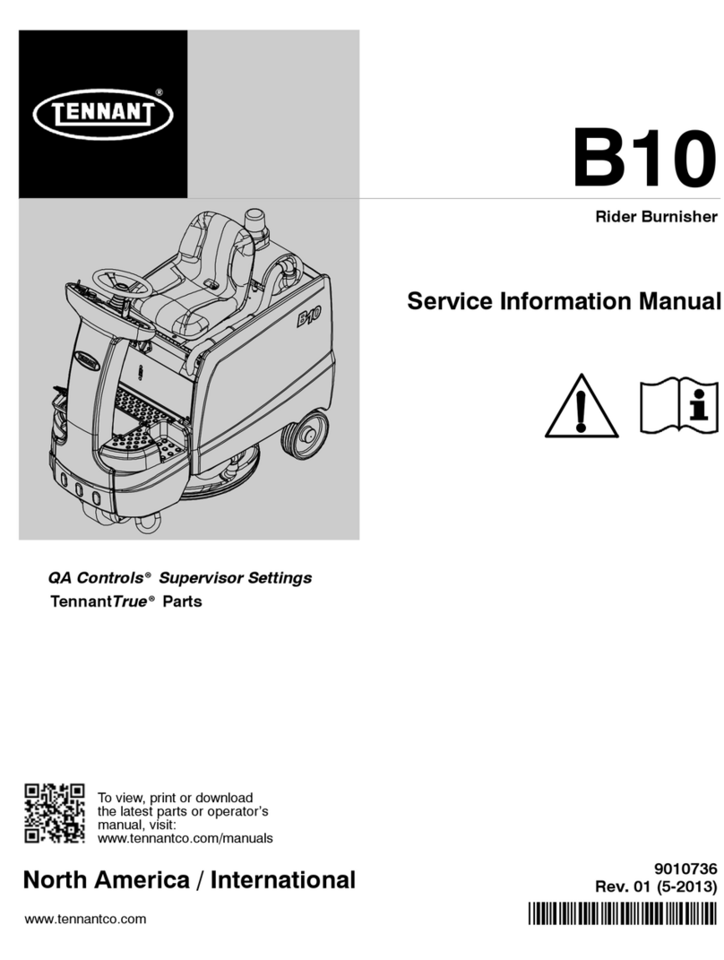 Tennant B10 Service information manual