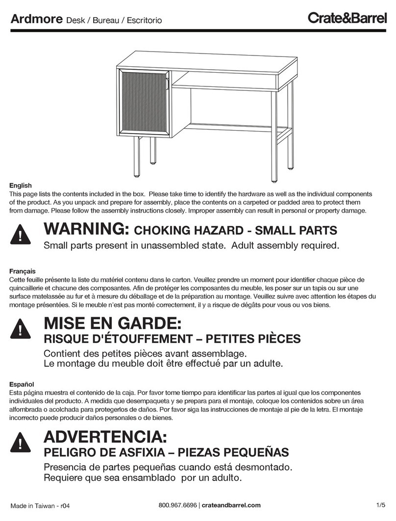 Crate&Barrel Ardmore User manual Crate&Barrel Ardmore User manual