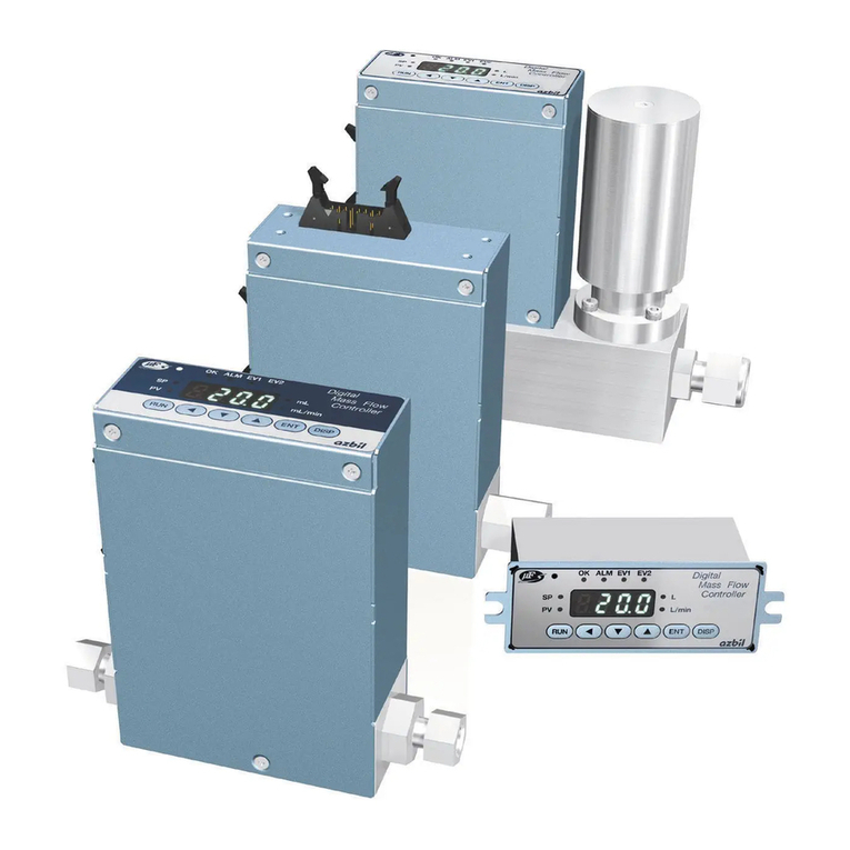 Azbil Micro Flow MQV9005 User manual Azbil Micro Flow MQV9005 User manual