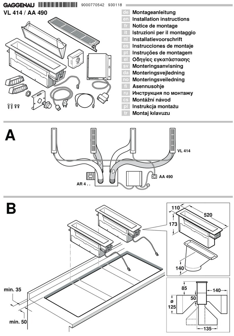 Gaggenau VL 414 User manual