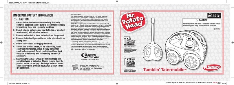 Playskool Mr. Potato Head Tumblin' Tatermobile user manual Playskool Mr. Potato Head Tumblin' Tatermobile user manual