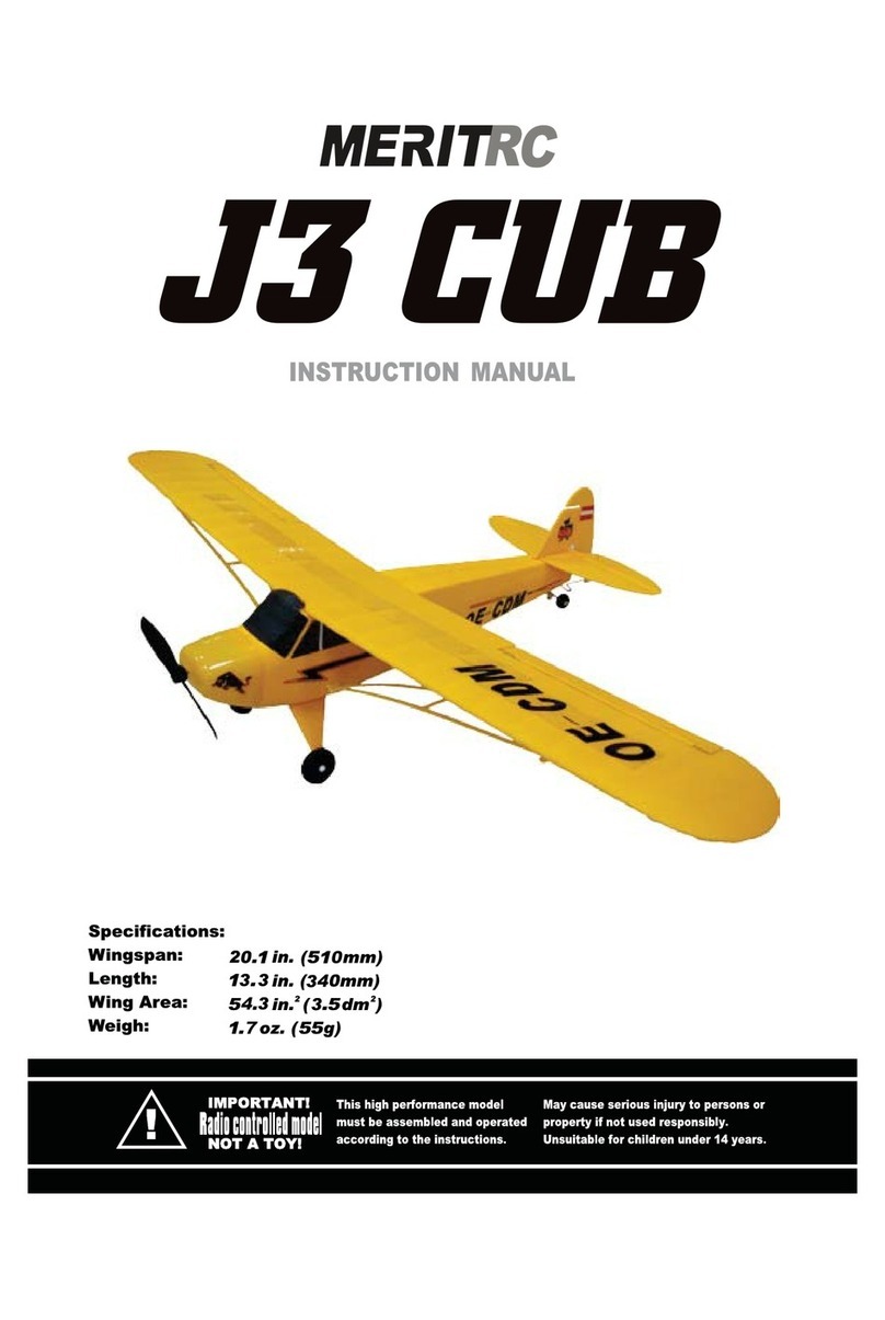Merit RC Piper J3 Cub instruction manual