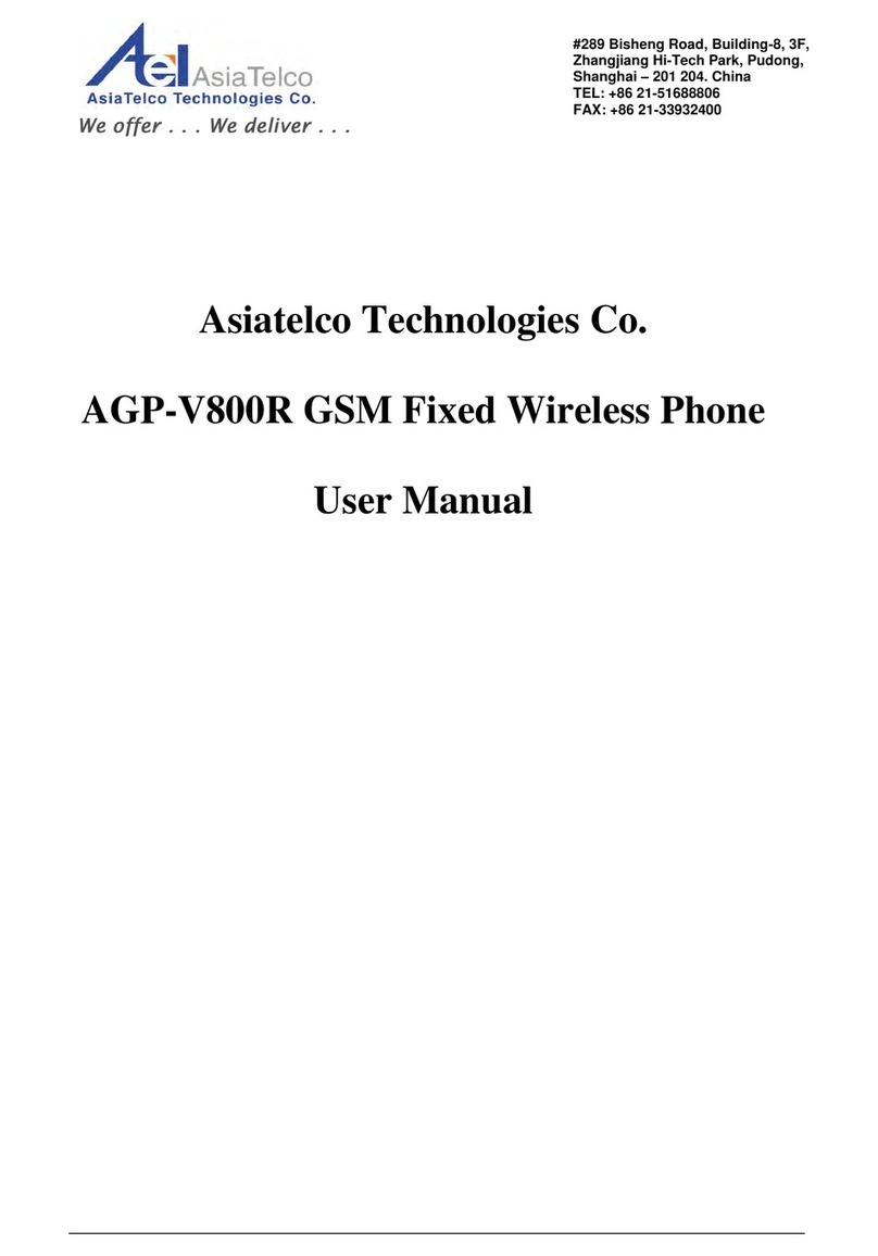Asiatelco AGP-V800R user manual
