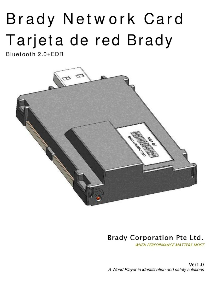 Brady BNCBT user manual