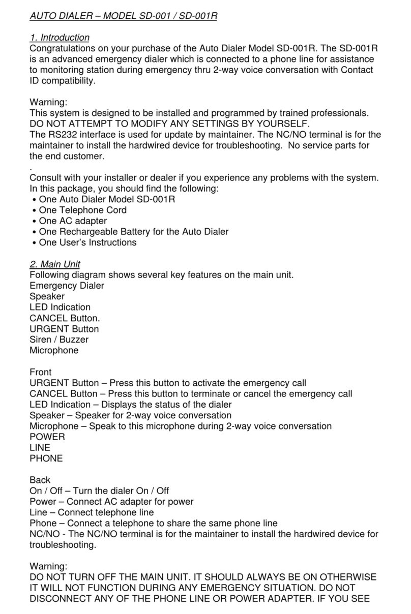 SkyLink SD-001 user manual