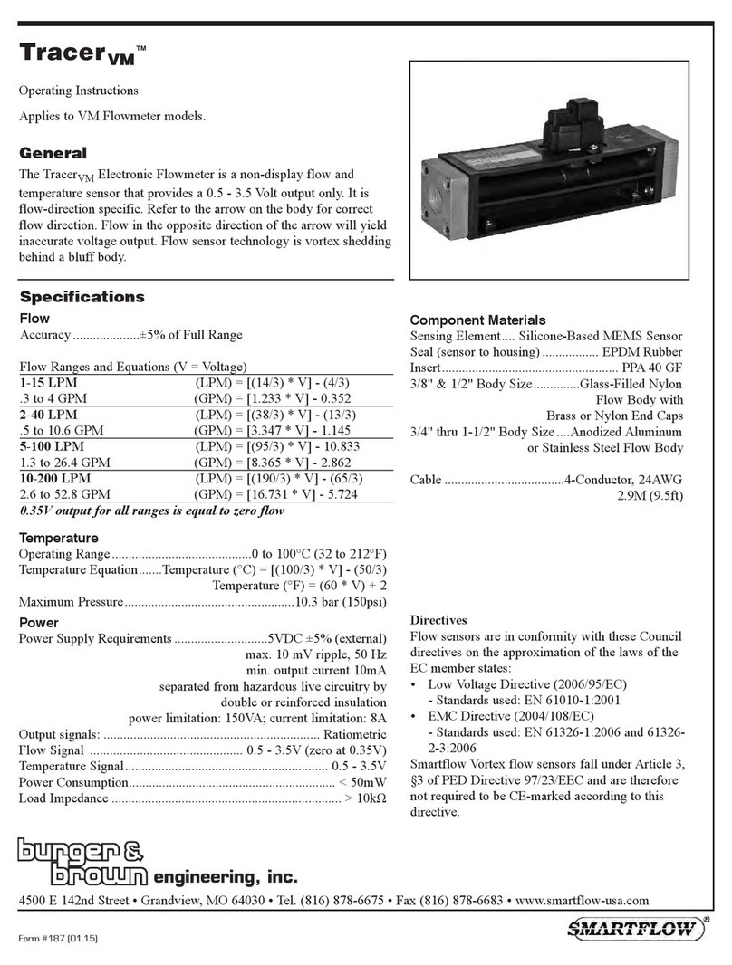 Smartflow Tracer VM Series operating instructions