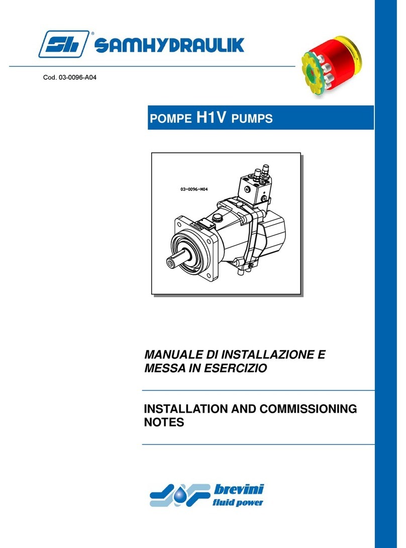 samhydraulik H1V Series Installation notes