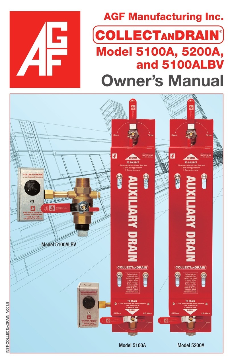 AGF Collect and Drain 5100A User manual
