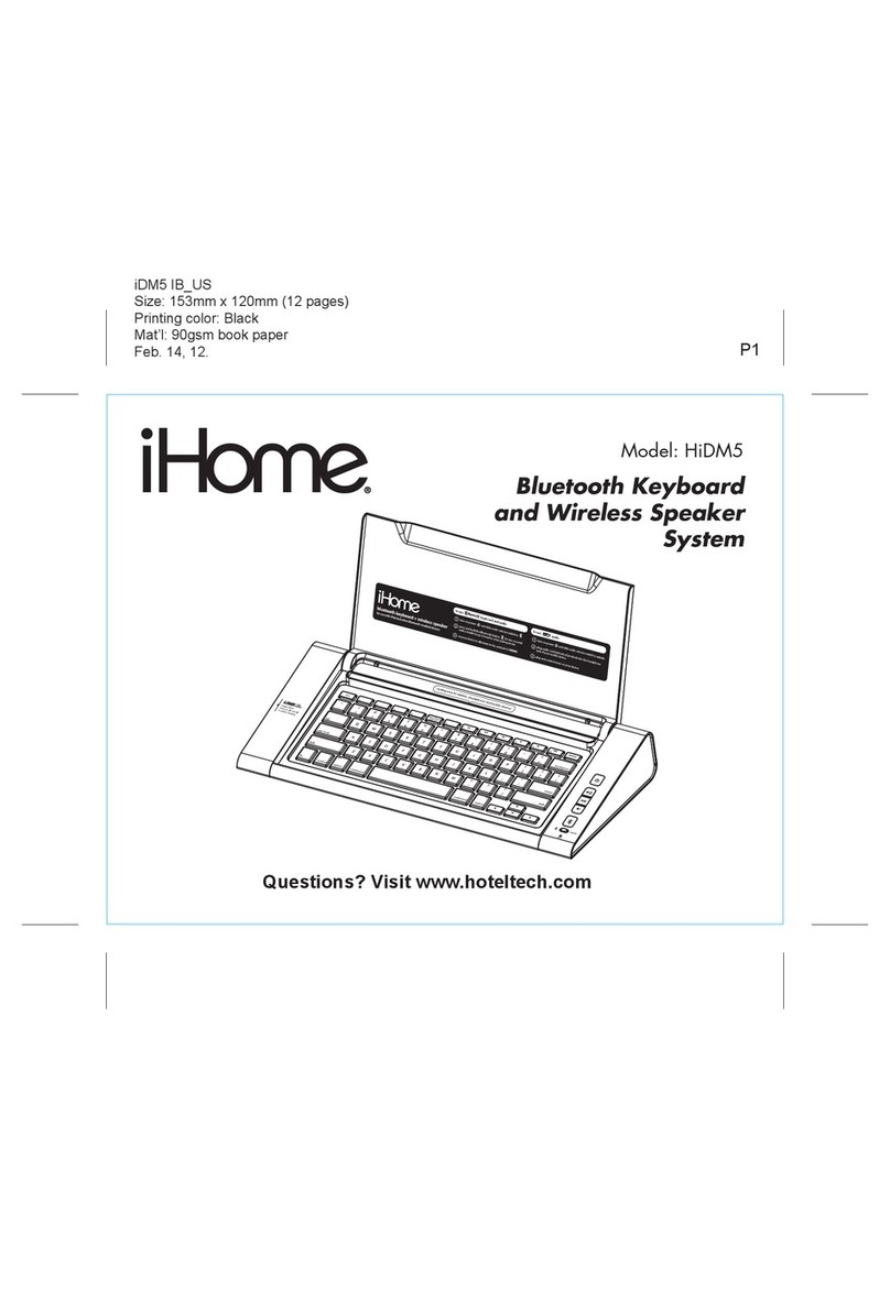 iHome HiDM5 User manual