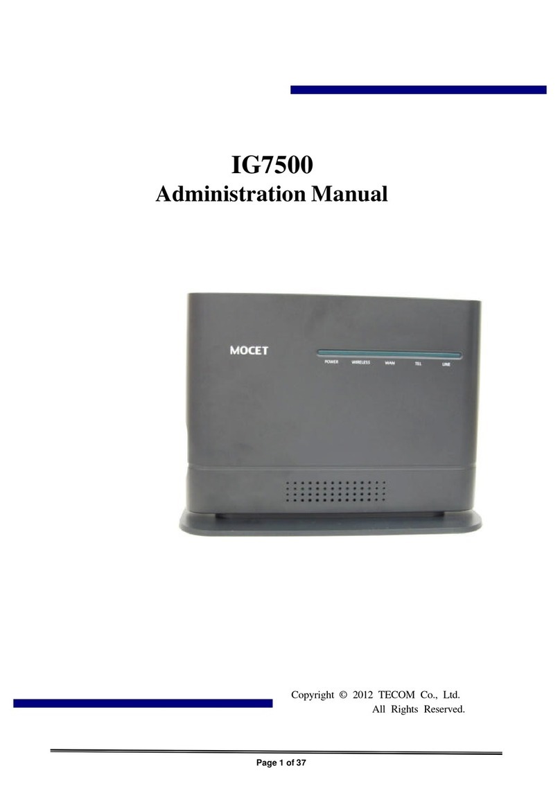 TECOM IG7500 Instruction Manual