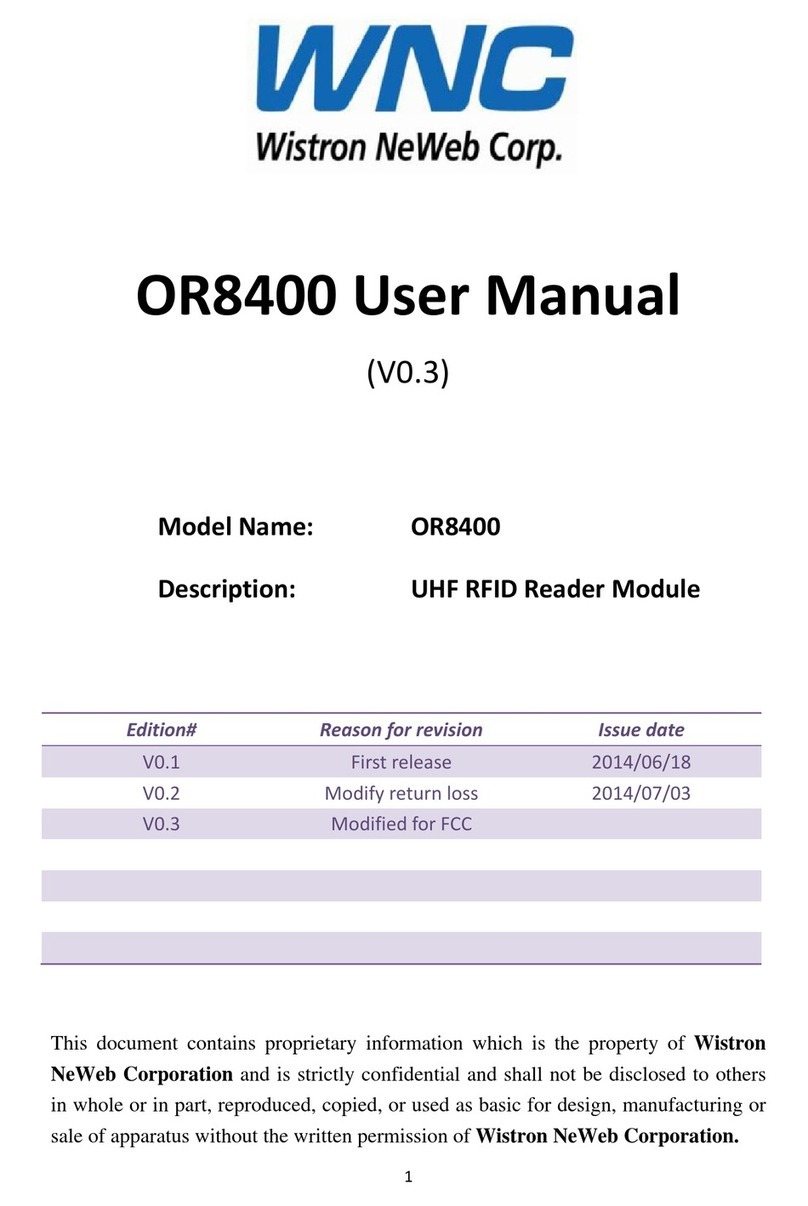 WNC OR8400 User manual