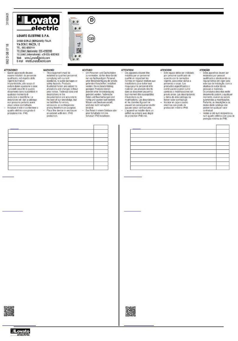 Lovato TMM1 NFC user manual
