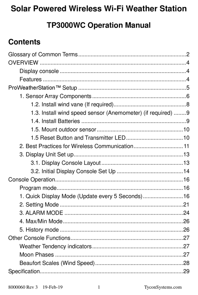 Tycon Power Systems TP3000WC Operation manual