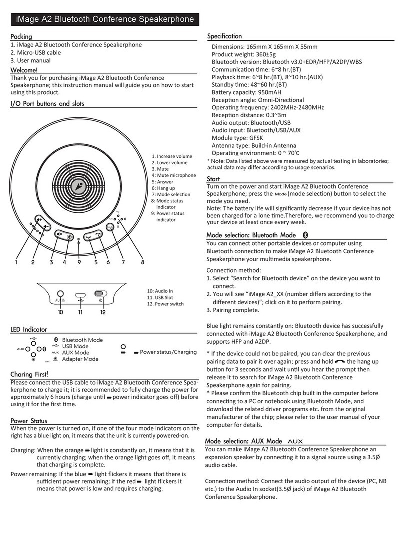 ImageTech iMage A2 user manual