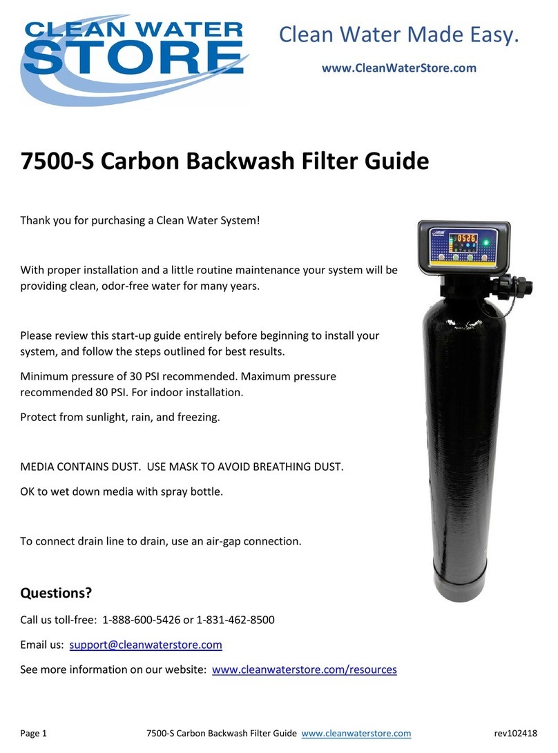 Clean Water Systems 7500-S user guide