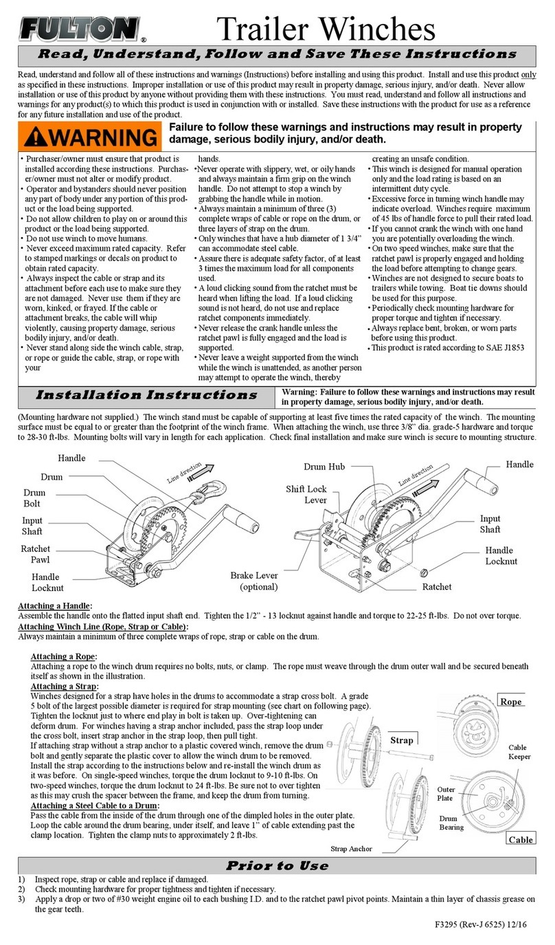 FULTON 142401 installation instructions