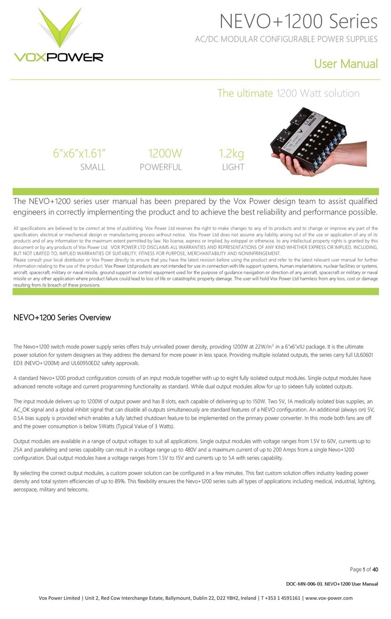 Vox Power NEVO Plus 1200 Series user manual