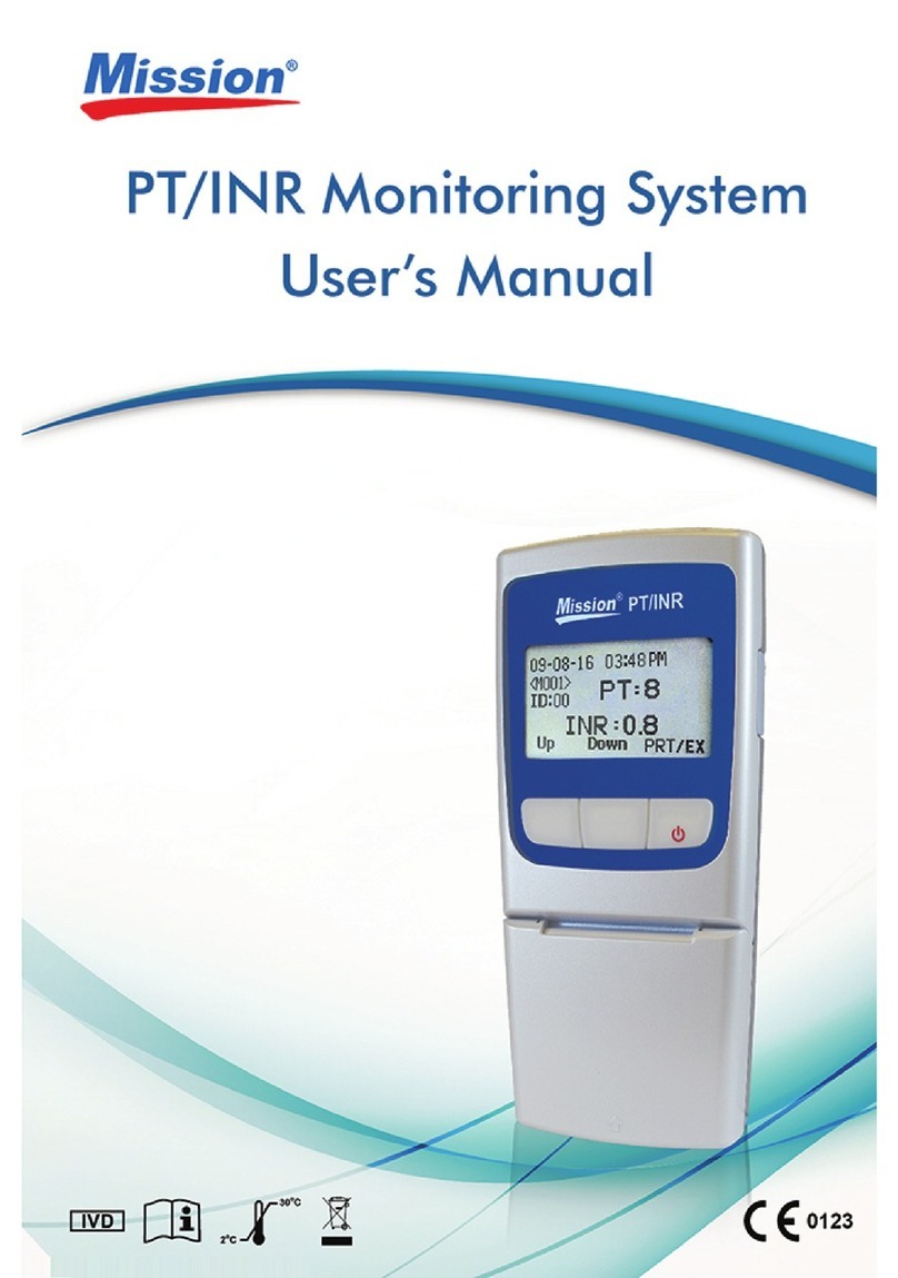 Mission PT/INR User manual