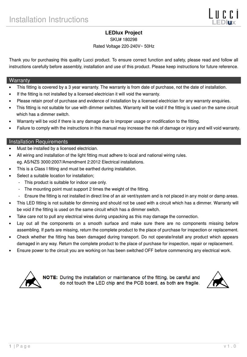 Lucci LEDlux Project 180298 installation instructions