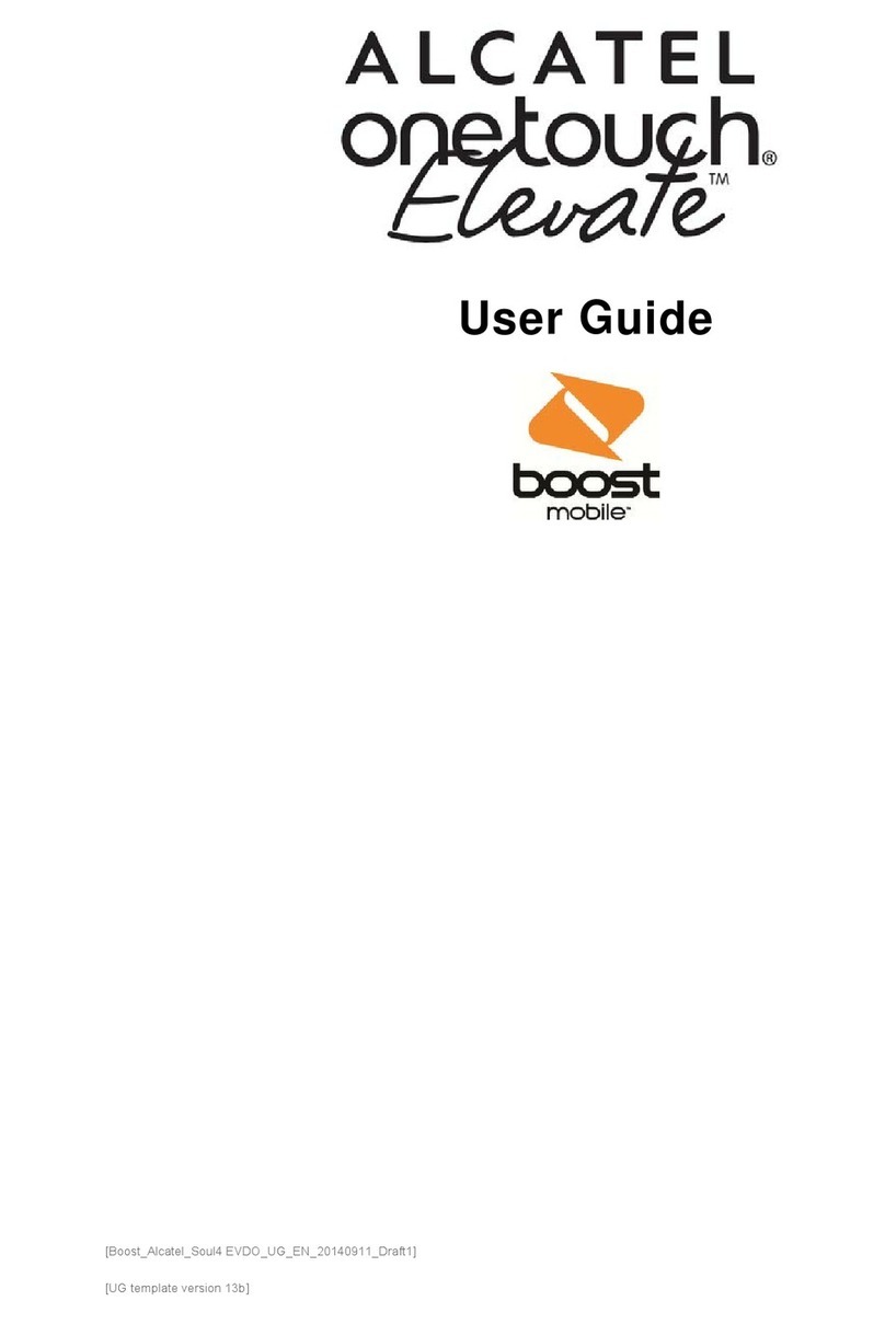 Alcatel Boost Mobile OneTouch Elevate User manual
