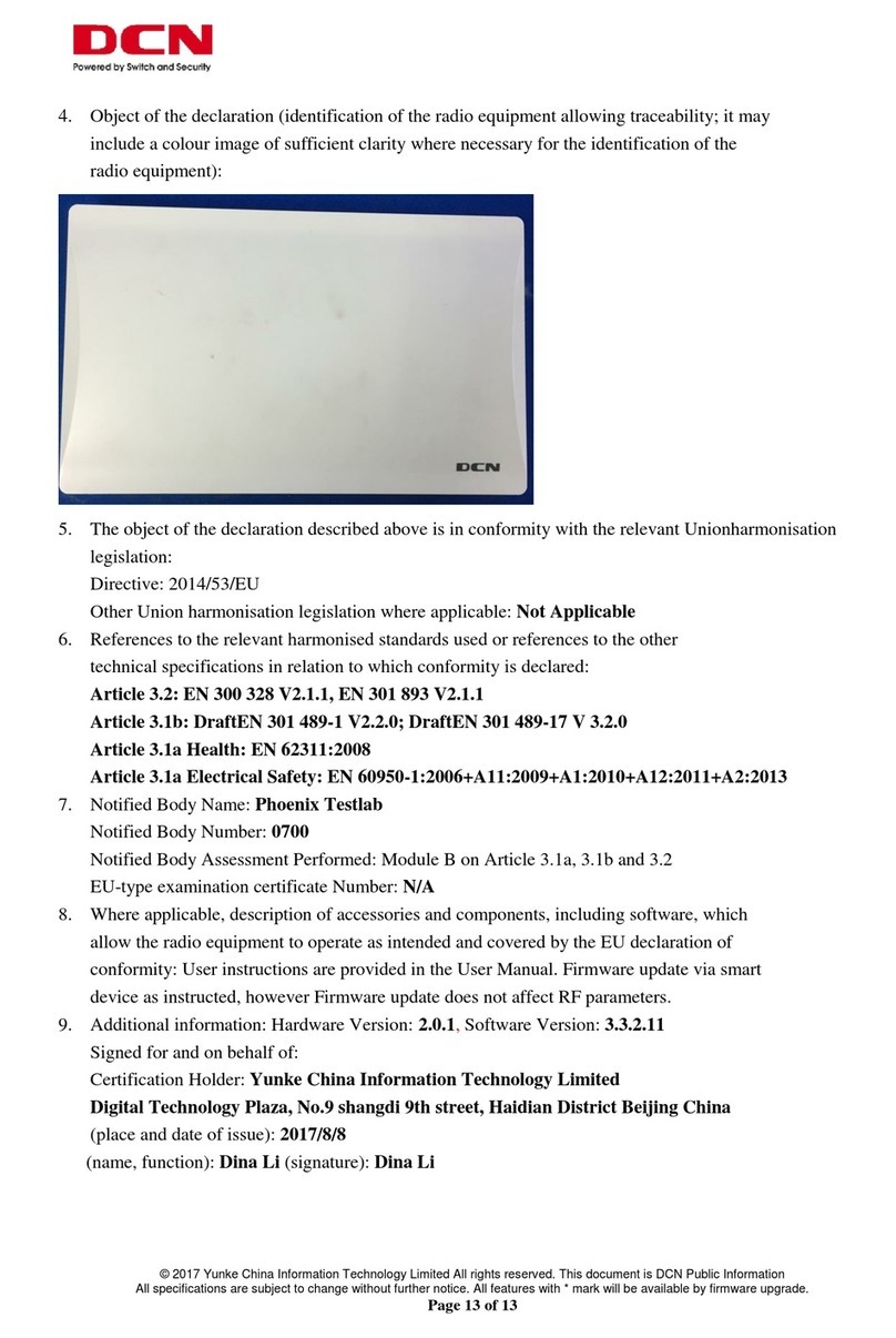 DCN WL8200-I2 Quick installation guide