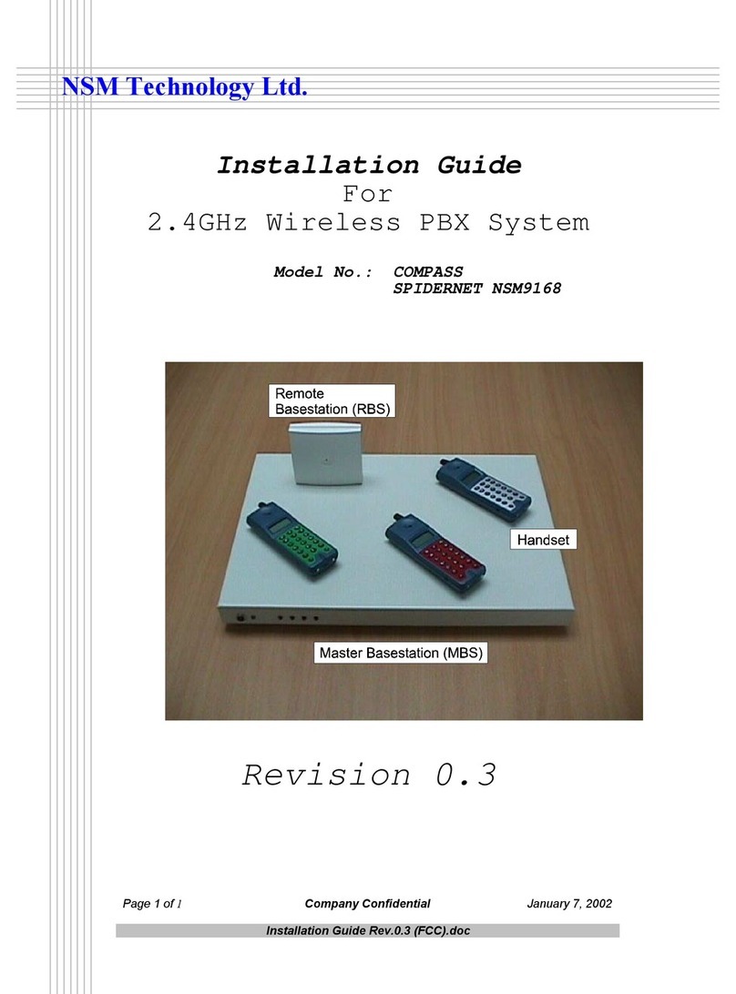 NSM SPIDERNET NSM9168 installation guide