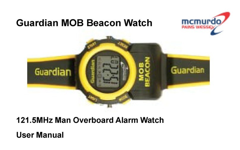 mcmurdo Guardian MOB Beacon Watch user manual