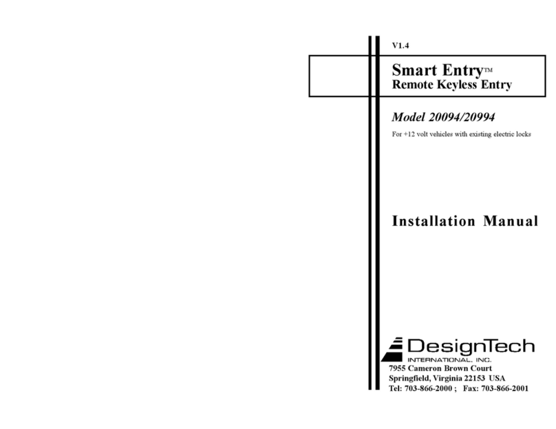 DesignTech Smart Entry 20094 installation manual DesignTech Smart Entry 20094 installation manual