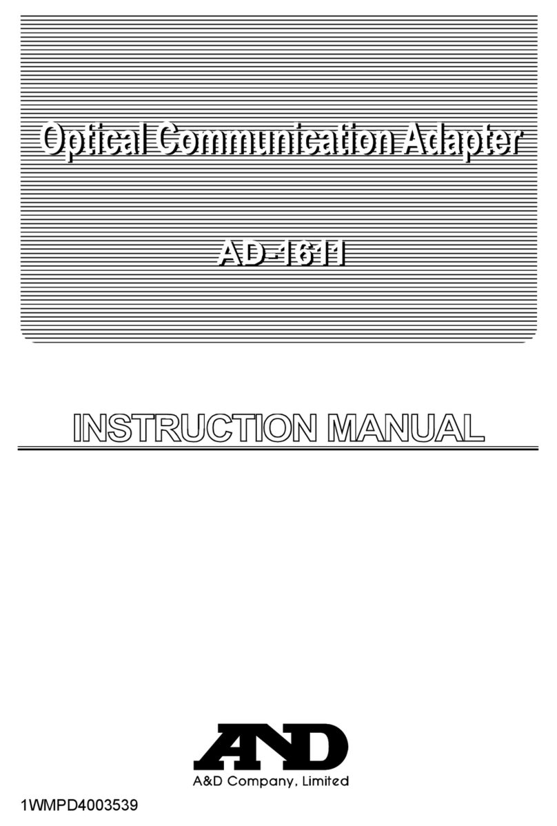 A&D AD-1611 User manual