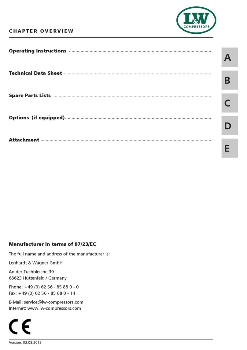L&W Compressors LW 400 B MC operating instructions