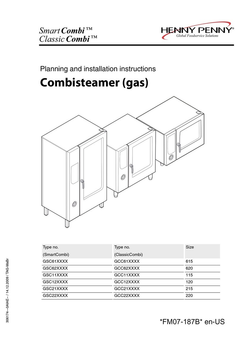 Henny Penny SmartCombi GSC62 Series Planning and installation instructions Henny Penny SmartCombi GSC62 Series Planning and installation instructions
