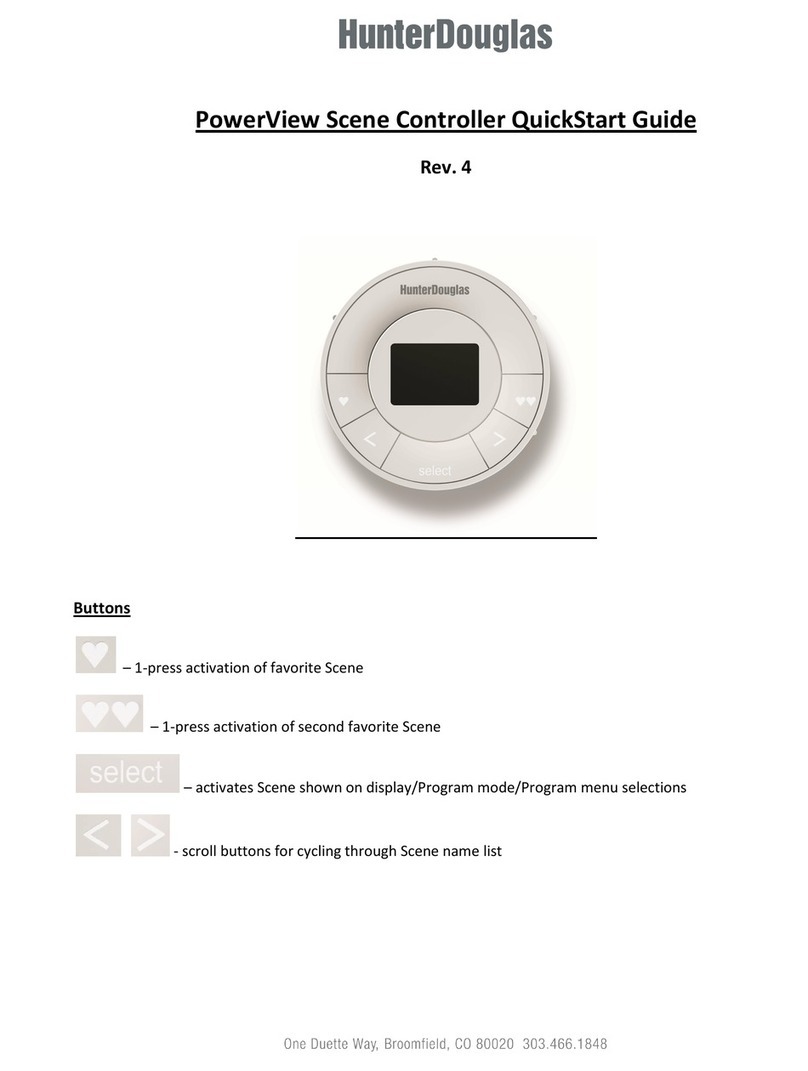 HunterDouglas PowerView quick start guide