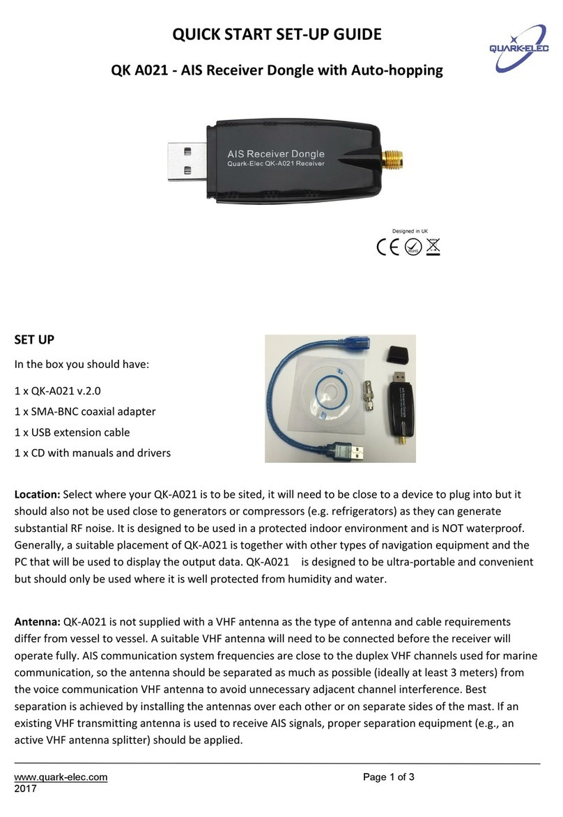 Quark-Elec QK A021 Technical manual