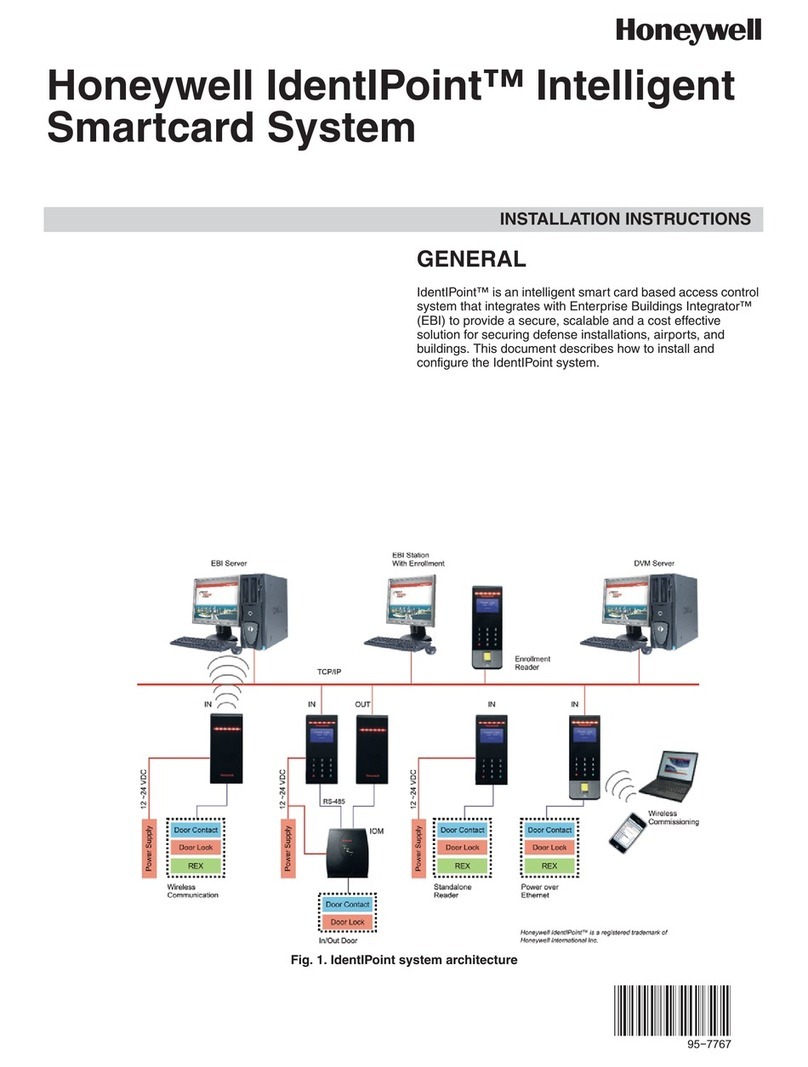 Honeywell IdentIPoint installation instructions