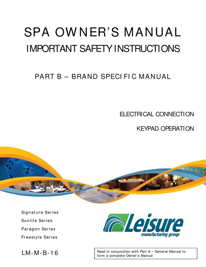 Leisure Signature Series owner's manual