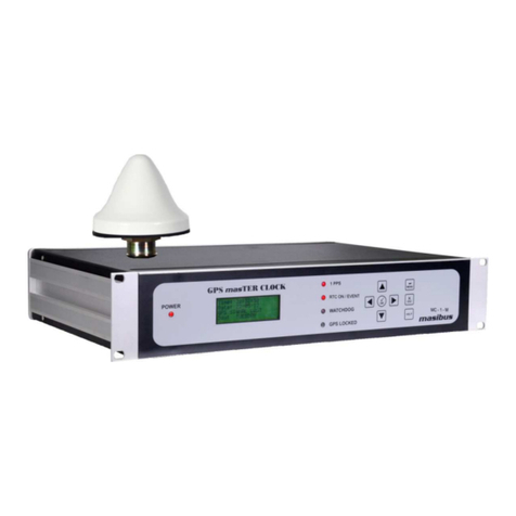 Masibus GPS MASTER CLOCK MC-1-M user manual