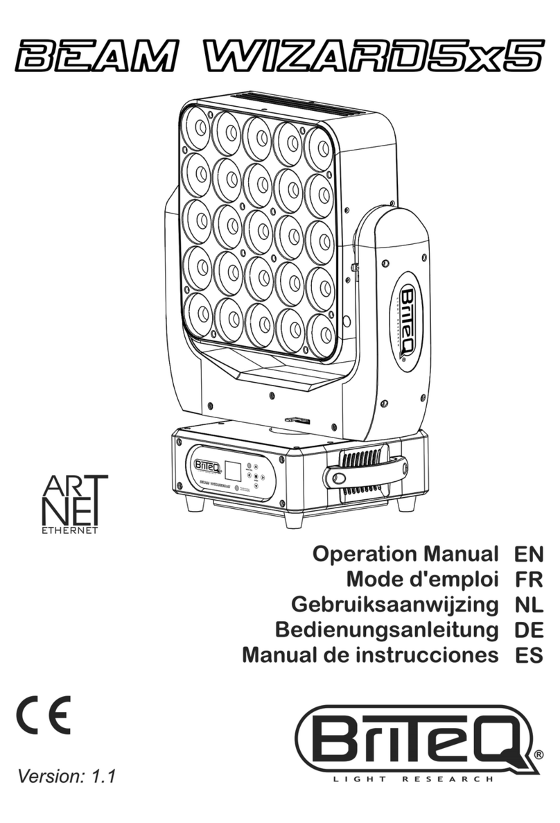 Briteq BEAM MATRIX5x5-RGBW User manual