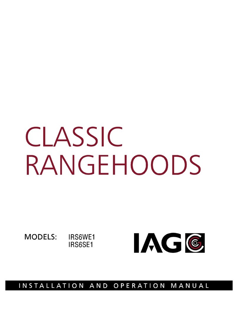 IAG IRS6WE1 Installation and operation manual