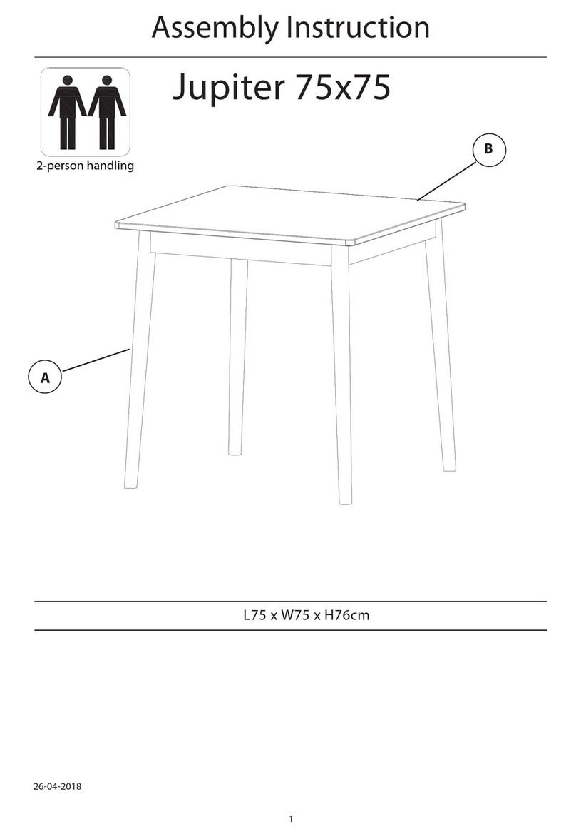 Ilva Jupiter 75x75 Assembly instruction