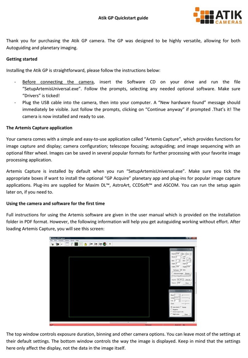 ATIK Cameras GP quick start guide